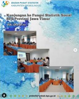 Kunjungan ke Fungsi Statistik Sosial BPS Provinsi Jawa Timur