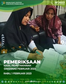 Pemeriksaan Hasil Pemutakhiran Sakernas februari 2023