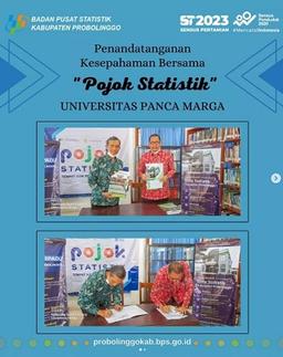 Penandatanganan Memorandum of Understanding (MoU) Pojok Statistik di Universitas Panca Marga