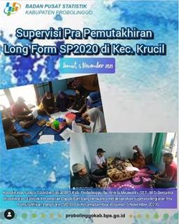 Supervisi Pra Pemutakhiran Long Form SP2020 di Kec. Krucil