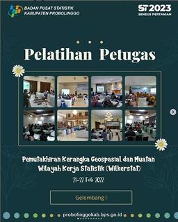 Pelatihan Petugas Pemutakhiran Kerangka Geospasial dan Muatan Wilayah Kerja Statistik (Wilkerstat) S