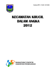 Kecamatan Krucil Dalam Angka 2012