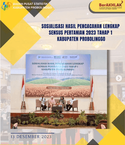 Sosialisasi Hasil Pencacahan Lengkap ST2023 Tahap 1 Kabupaten Probolinggo 