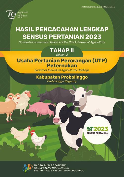 Hasil Pencacahan Lengkap Sensus Pertanian 2023 - Tahap II: Usaha Pertanian Perorangan (UTP) Peternakan Kabupaten Probolinggo