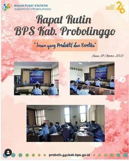 Rapat Rutin Insan BPS Kab. Probolinggo yang Produktif dan Beretika