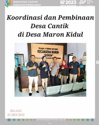 Koordinasi dan Pembinaan Desa Cinta Statistik (Cantik) di Desa Maron Kidul