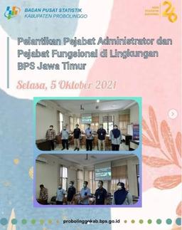 Pelantikan Pejabat Administrator dan Pejabat Fungsional di Lingkungan BPS Prov Jawa Timur