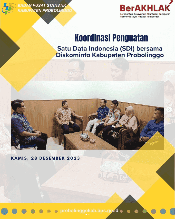 Koordinasi Penguatan SDI bersama Diskominfo Kabupaten Probolinggo