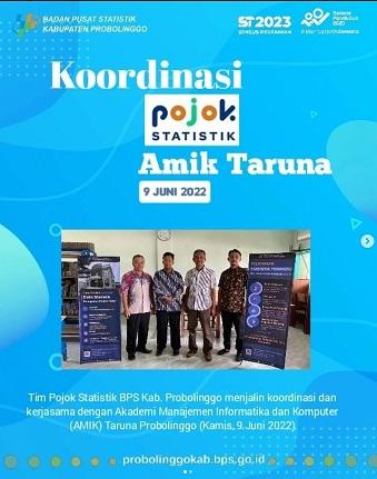 Koordinasi Pojok Statistik dengan AMIK Probolinggo