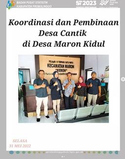 Koordinasi dan Pembinaan Desa Cinta Statistik (Cantik) di Desa Maron Kidul