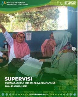 Supervision of Sakernas, BPS East Java Province, August 2023