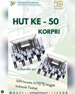 HUT Korpri ke 50 BPS Kab Probolinggo