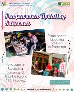 Pengawasan Updating Sakernas Feb 2022